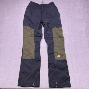 Nike‎ Sportswear City Color block Track Pants Joggers Cargo Olive Black Womens M